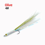 Long-Shank 3D Big-Eye Baitfish Streamer Fly Fishing Lures