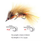 Realistic insect bait fishing lure, articulated, suitable for trout in rivers & lakes.