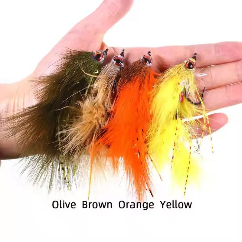 Realistic insect bait fishing lure, articulated, suitable for trout in rivers & lakes.