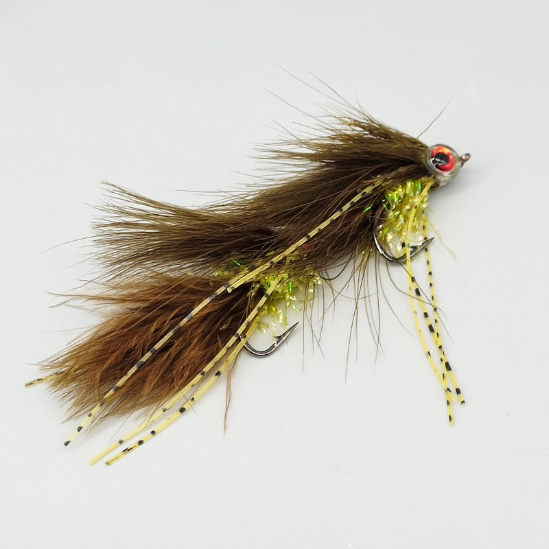 Realistic insect bait fishing lure, articulated, suitable for trout in rivers & lakes.