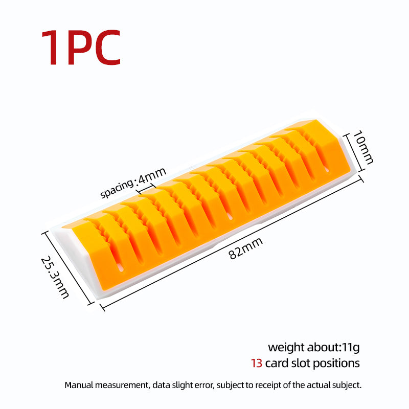 Fly Fishing 13 Slots Material & Fly Prep Station Streamers Material Organizer Semi-finished Lure Display Holder Silicone Tool