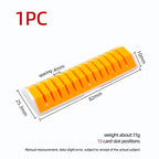 Fly Fishing 13 Slots Material & Fly Prep Station Streamers Material Organizer Semi-finished Lure Display Holder Silicone Tool