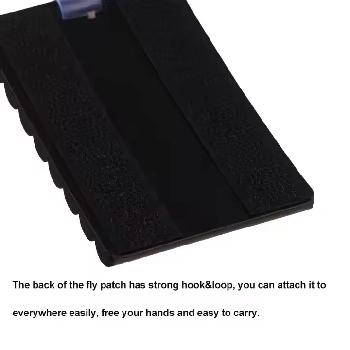 Fly Fishing Ripple Foam Fly Patch, Fly and Hook Storage EVA Foam Hanger with Clip