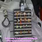 Fly Fishing Ripple Foam Fly Patch, Fly and Hook Storage EVA Foam Hanger with Clip