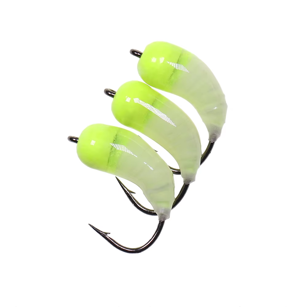 Large Brass Beaded Nymph with Hairy-Legged Flying Caddis Larvae for Ice Fishing Trout & Bluegill Flying Insect Lures Accessory