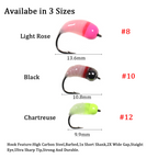 Large Brass Beaded Nymph with Hairy-Legged Flying Caddis Larvae for Ice Fishing Trout & Bluegill Flying Insect Lures Accessory