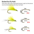 Cdc Wing Mayfly Barbed Fly Tying Hook Dry Fly Artificial Insect Bait