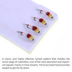 Brass Bead Head Wet Nymph Barbless Fly Tying Hook Midge Nymph