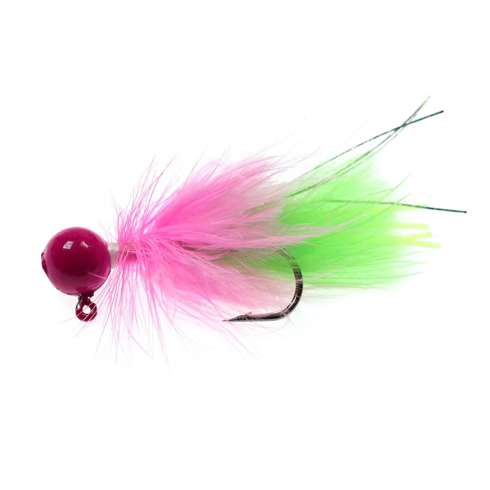 Jig Head Fishing Lure Feather Artificial Fishing Bait