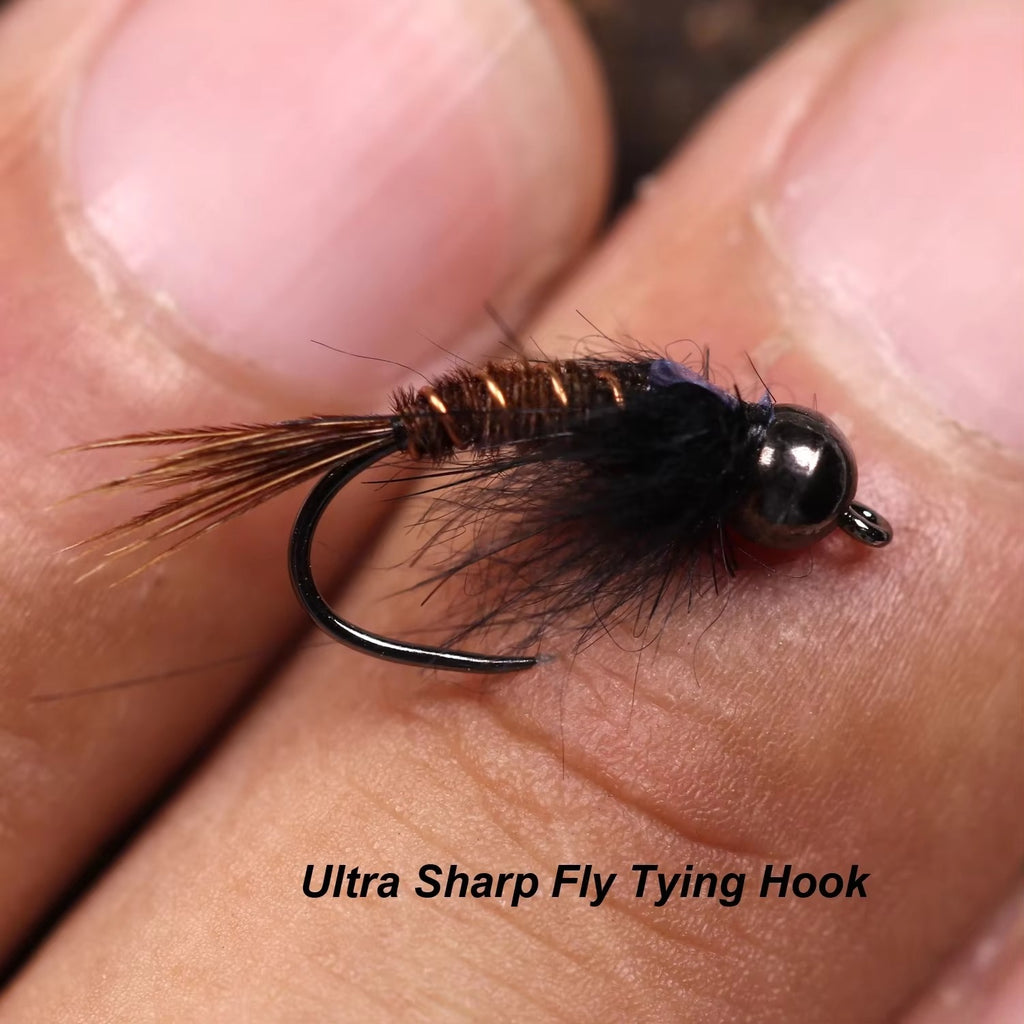 Tungsten Bead Head Fishing Fly nymph Fly jig Hook