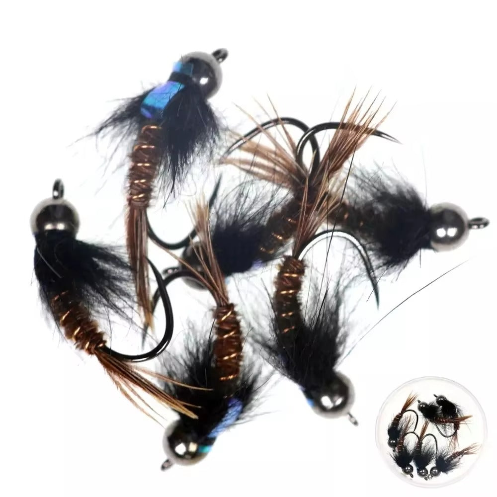 Tungsten Bead Head Fishing Fly nymph Fly jig Hook