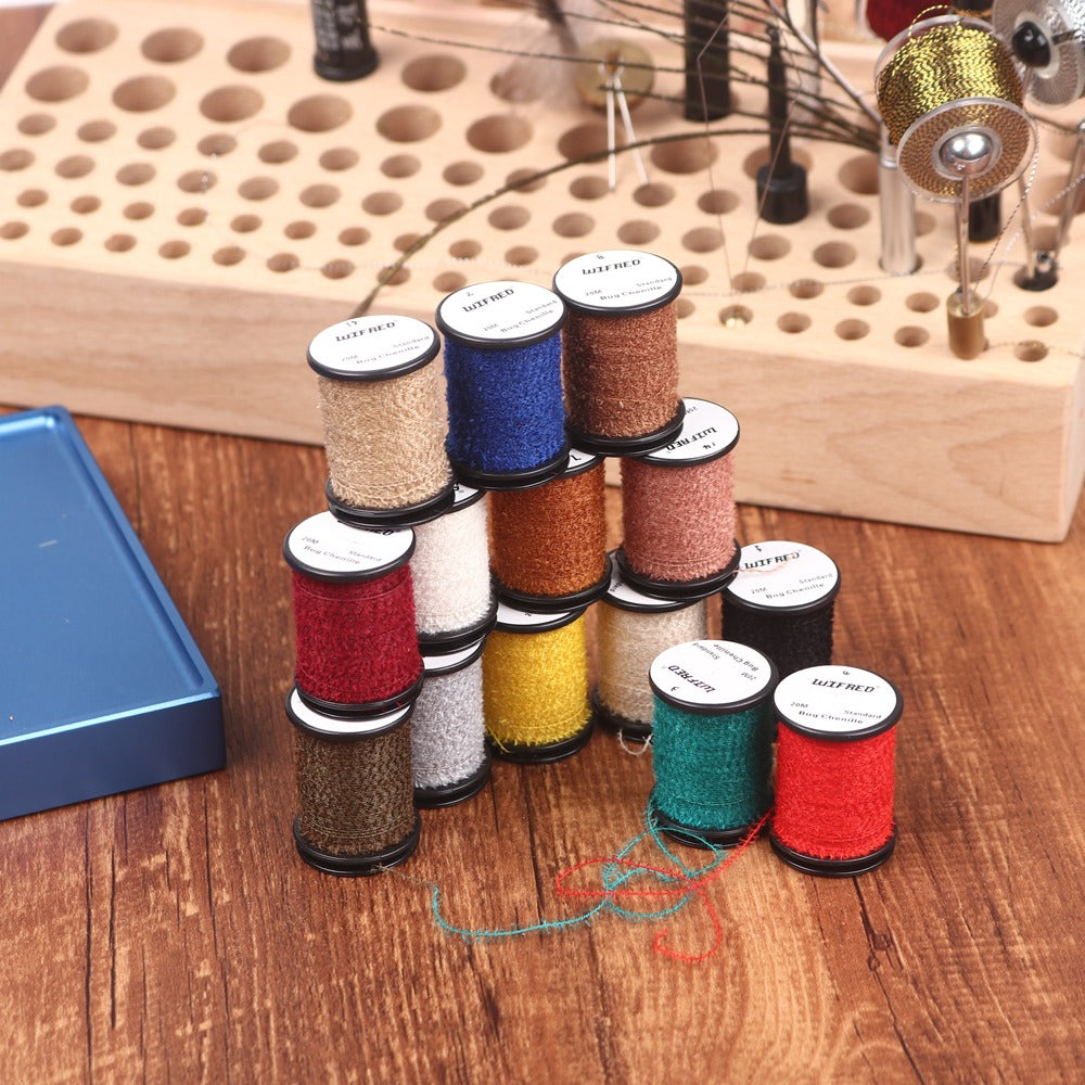 fly Tying Material 14 Color Bug Chenille Fly Tying synthetic