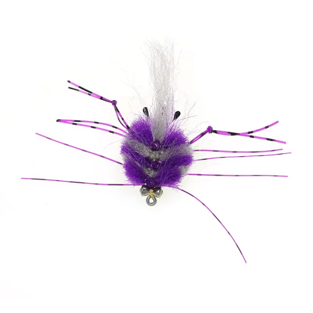 Fly Dumbbell Eyes Artificial Crab Bait Fly Fishing Flies saltwater Fishing Flies Bonefish Permit Striped Bass Fishing Lures