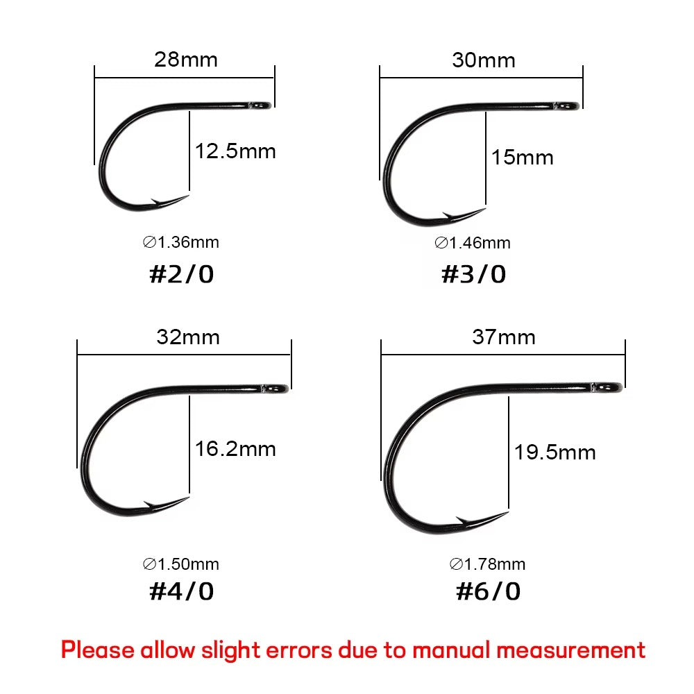 Saltwater Big Streamer Fly Hook wide Gap Fishing Hook For Tying Finesse