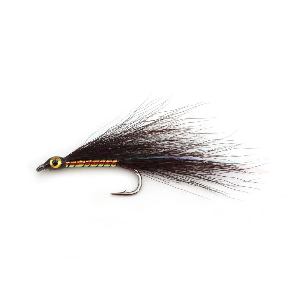 Baitfish-Style Epoxy 3D Eye Bucktail Streamer Hook