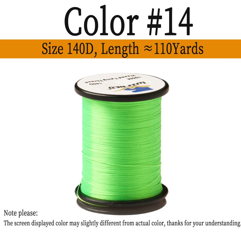 140D Waxed Twisted Fly Tying Thread Nylon