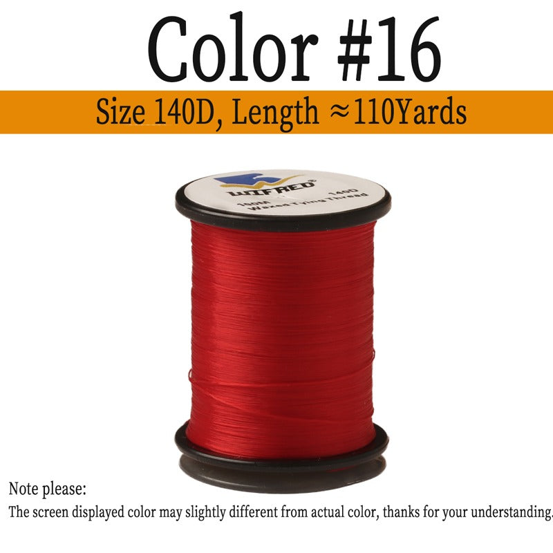 140D Waxed Twisted Fly Tying Thread Nylon