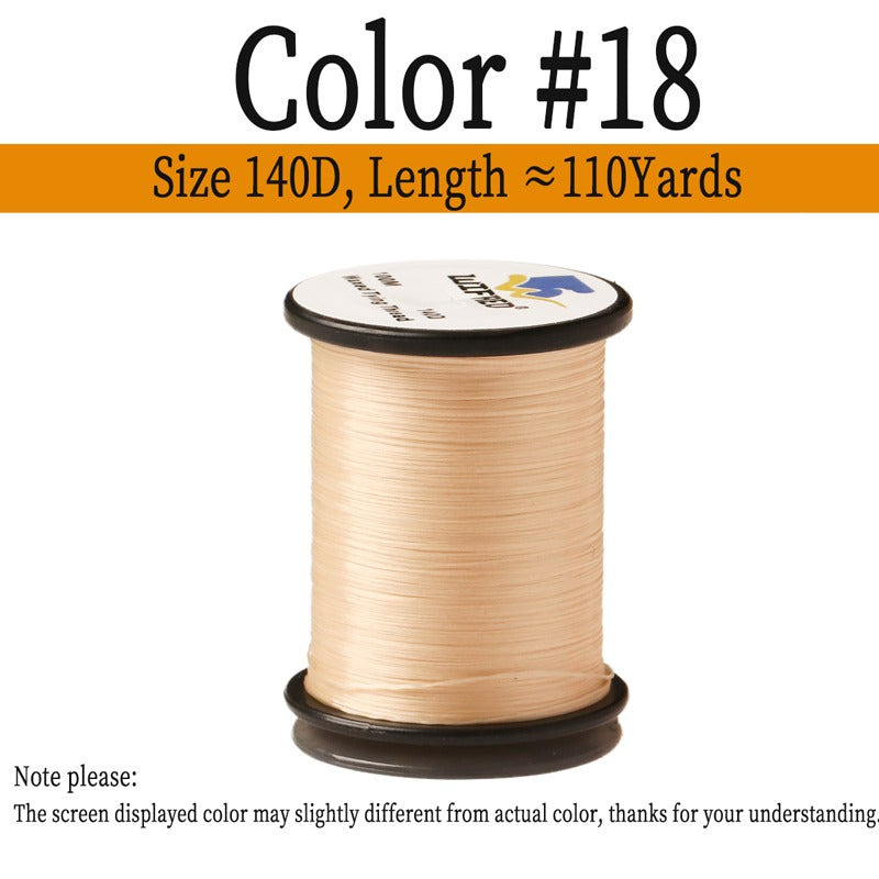 140D Waxed Twisted Fly Tying Thread Nylon