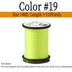 140D Waxed Twisted Fly Tying Thread Nylon