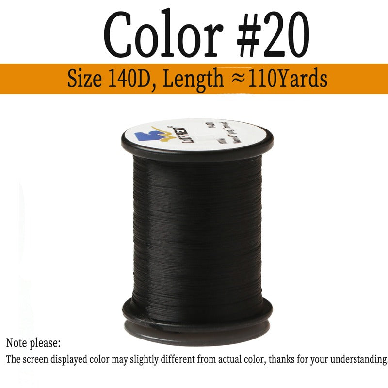 140D Waxed Twisted Fly Tying Thread Nylon