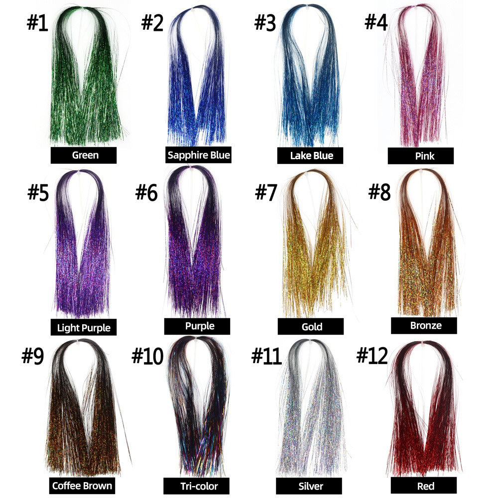 Laser Flat Lurex Thread Tying Material