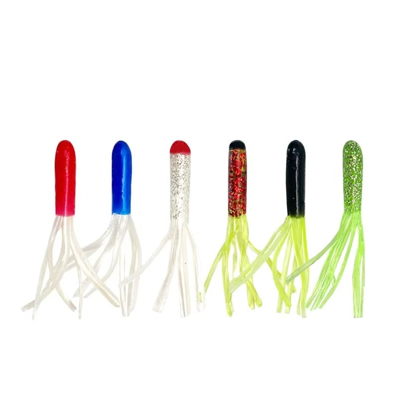 Soft Plastic Lure tube Bait Crappie plastic Worm Baits For Freshwater Pan Fish Trout pvc Crappie Lure river Fishing Lure