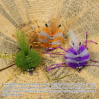 Fly Dumbbell Eyes Artificial Crab Bait Fly Fishing Flies saltwater Fishing Flies Bonefish Permit Striped Bass Fishing Lures