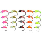 Brass Bead Head Epoxy Nymph Ice Fishing Scud Bug Worm Fly Caddis Larvae Insect Baits