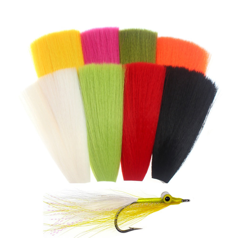 Faux Bucktail Material fly Tying Material tapered Synthetic Fiber