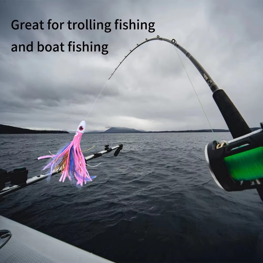 jig head squid skirt feather bait