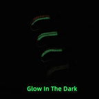 Realistic Latex Worm Fly Latex Body Luminous Artificial Larva Bait
