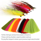 Faux Bucktail Material fly Tying Material tapered Synthetic Fiber