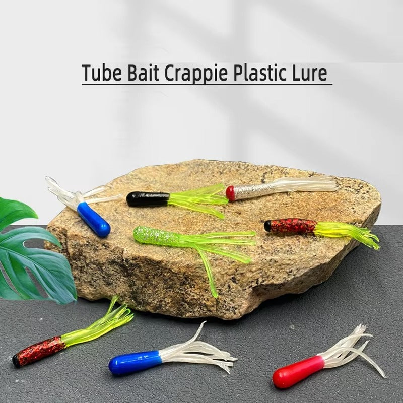 Soft Plastic Lure tube Bait Crappie plastic Worm Baits For Freshwater Pan Fish Trout pvc Crappie Lure river Fishing Lure