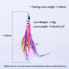 jig head squid skirt feather bait