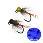 Tungsten Bead Head Jig Nymph Fly Artificial Insect Baits Fast Sinking