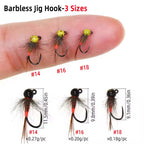 Tungsten Bead Head Jig Nymph Fly Artificial Insect Baits Fast Sinking