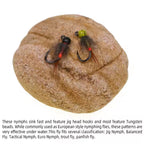 Tungsten Bead Head Jig Nymph Fly Artificial Insect Baits Fast Sinking