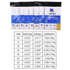 Tapered Leader Fly Fishing Line 9ft 0X-7X Nylon Monofilamet Clear Leader Tippet Welded Loops Knotless Line