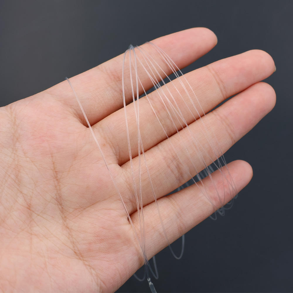 Tapered Leader Fly Fishing Line 9ft 0X-7X Nylon Monofilamet Clear Leader Tippet Welded Loops Knotless Line