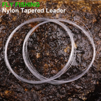 Tapered Leader Fly Fishing Line 9ft 0X-7X Nylon Monofilamet Clear Leader Tippet Welded Loops Knotless Line