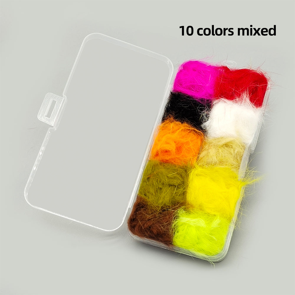 Multi-Color Rabbit Hair Fiber Set - Fly Tie Material for Fishing Hooks