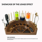 Fly Tying Station Accessory Tool Plastic Storage Box for Fly Binding Essential Fishing