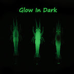 Soft Shrimp Lure with Squid Hook and Double Umbrella Jig Hooks