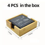 Creative Fly Fishing-Themed Slate Coasters Fishing Tools & Accessories