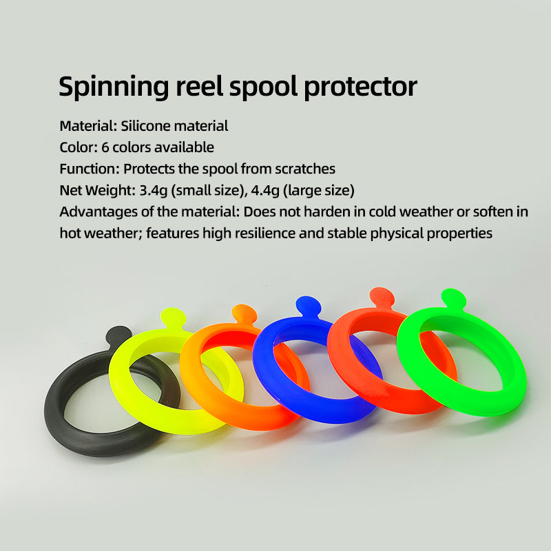 Silicone Fishing Tackle Accessory Spinning Reel Protector Spool Mouth Anti-Collision Modification Line Stopper