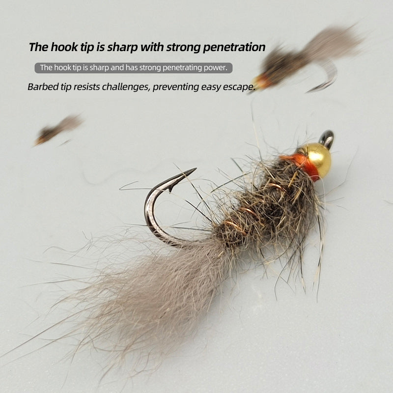 Squirrel Hair Nymph Zacco Erythropterus Large-Eye Bream Micro-Fly Fishing Lure