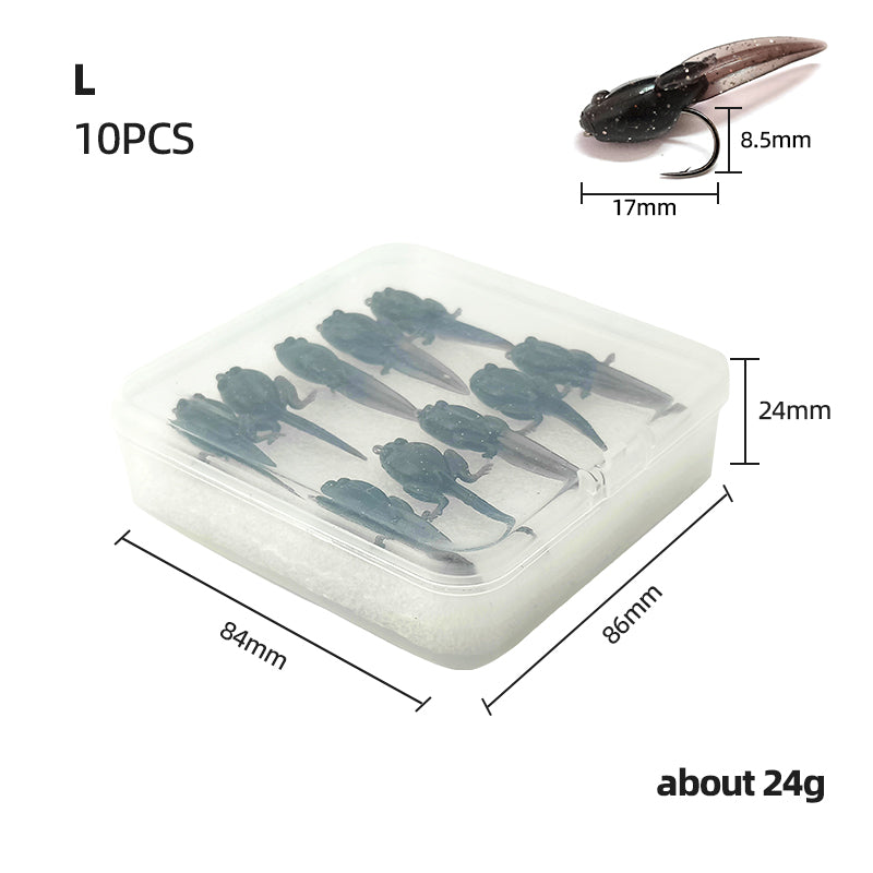 TPE Material Lifelike Tadpole Soft Bait for Lure and Fly Fishing