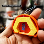 Magnetic Fishing Rod Holder with Fly Tying Tools Hackle Gauge Line Holder Bead and Bare Hook Tray-Plier Type