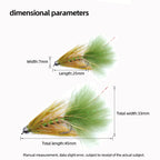 5 Colors Wooly Buger Banded Trout Bait Perch Wet Fly Lure