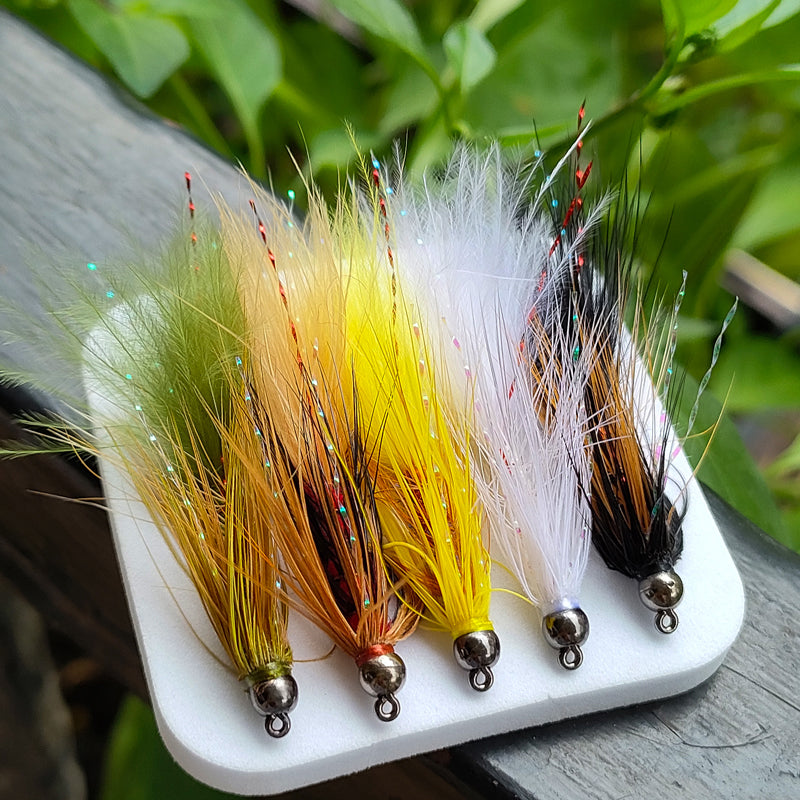 5 Colors Wooly Buger Banded Trout Bait Perch Wet Fly Lure